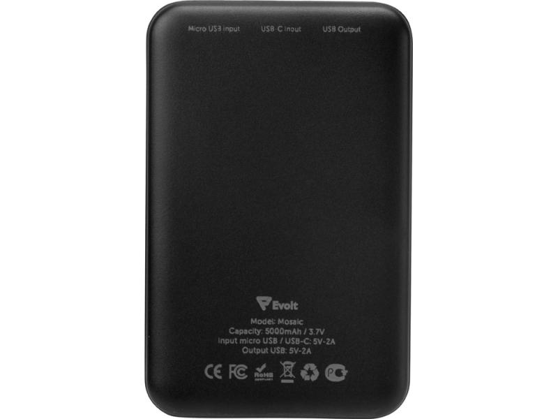 Внешний аккумулятор Mosaic, 5000 mAh