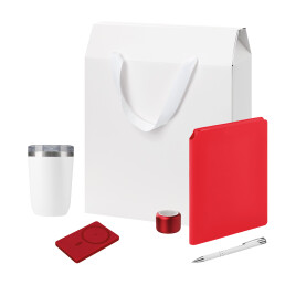 Подарочный набор Велком Пак Премиум (Welcome Pack Premium),  (термокружка, колонка, ежедневник, ручка, ЗУ, коробка-пакет)