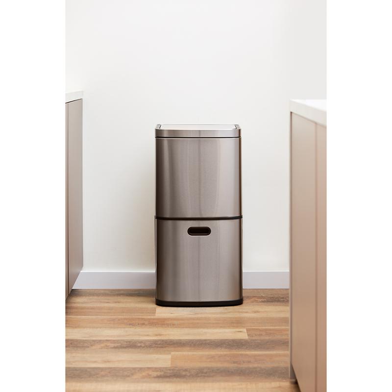 Контейнер мусорный с 2мя отделениями smart bin, сенсорный, 60 л