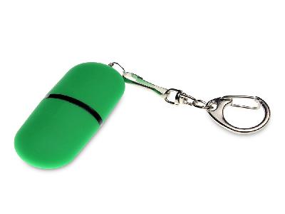 USB 2.0- флешка Goutte Soft-touch на 4 Гб каплевидной формы