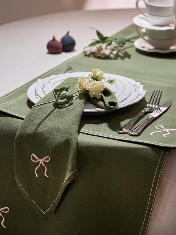 Дорожка на стол fancy bows  из коллекции essential, 45x150 см