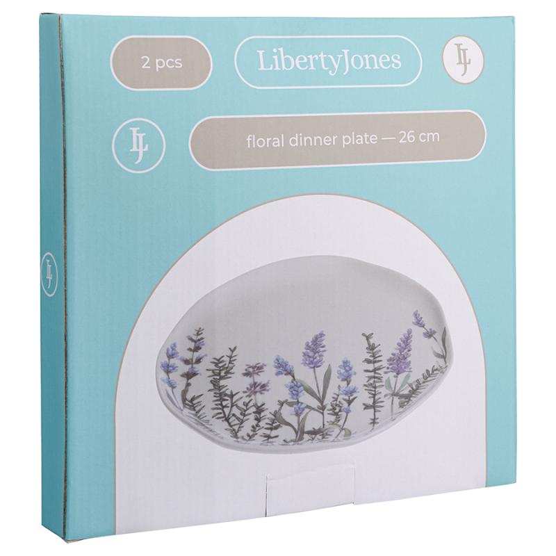 Набор тарелок floral, D26 см, 2 шт.