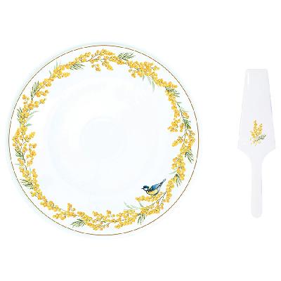 Блюдо для торта с лопаткой mimosa, 31 см