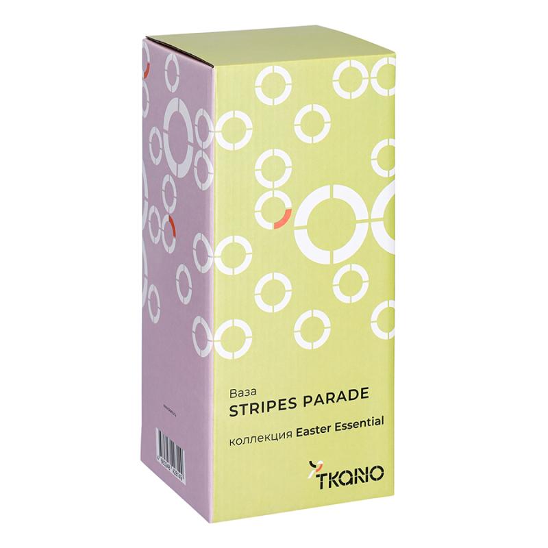 Ваза stripes parade из коллекции e essential, 25 см