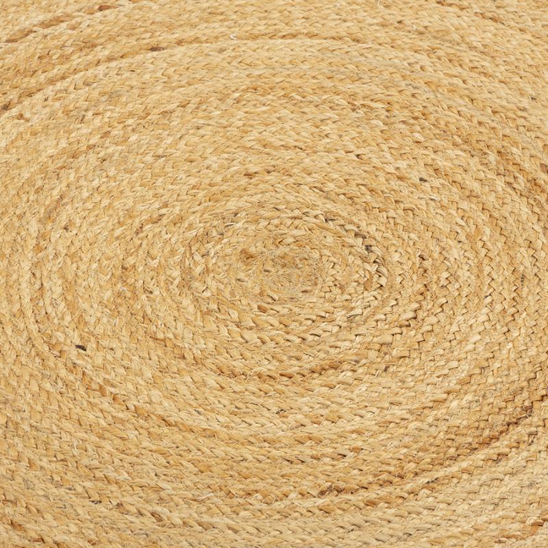 Ковер из джута круглый баз из коллекции ethnic, 90см