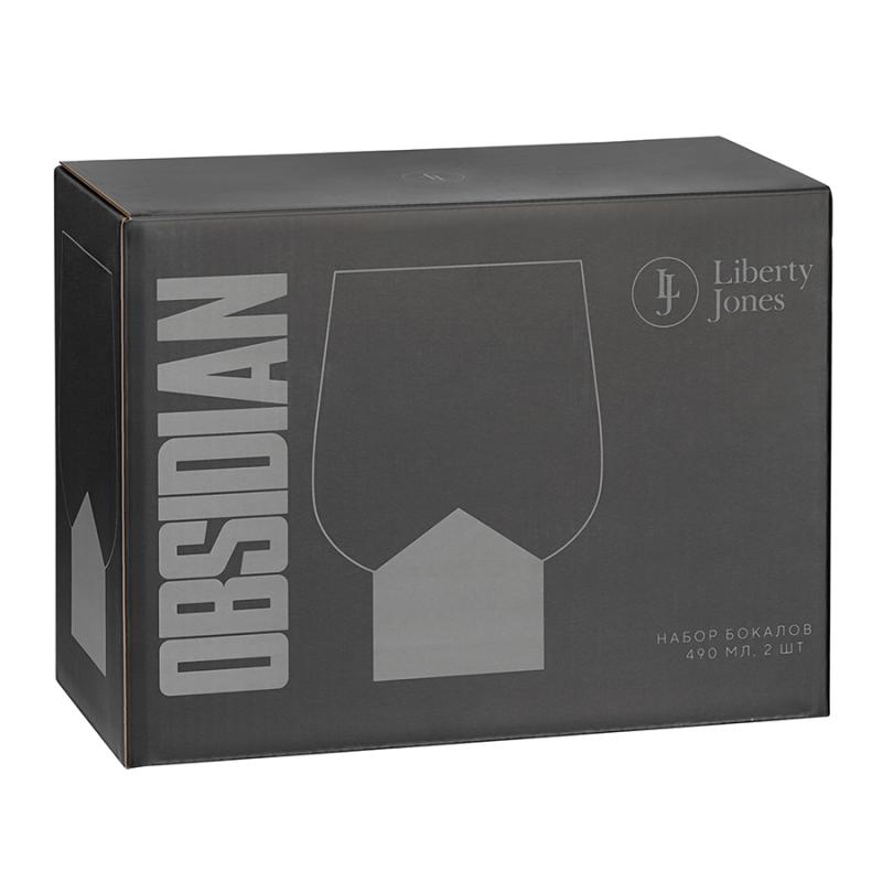 Набор бокалов obsidian, 490 мл, 2 шт.