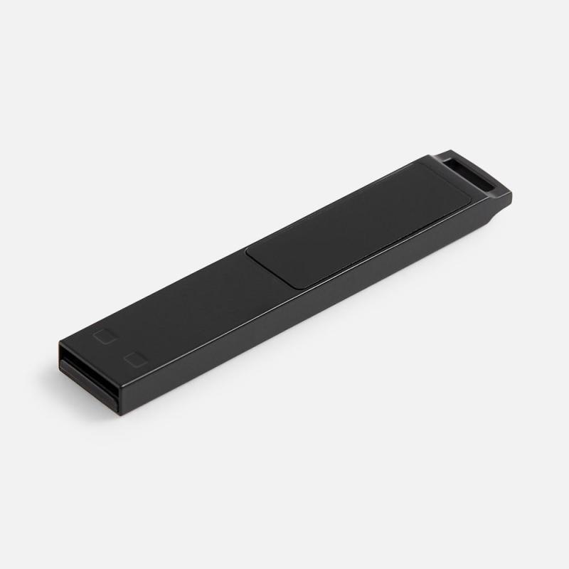 Флешка markBright Black с белой подсветкой