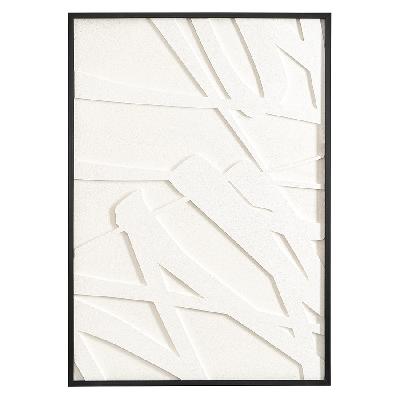 Панно декоративное с эффектом 3d minimalism, с черной рамой, 70х100 см