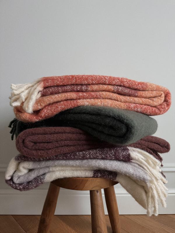 Плед мохер хвойно из коллекции essential, 130х180 см