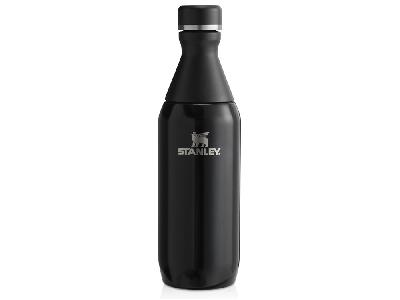 Бутылка для воды Stanley All Day Slim объемом 350 мл - черный глянцевый
