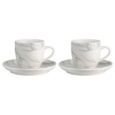 Набор чайных пар marble, 250 мл, 2 шт.