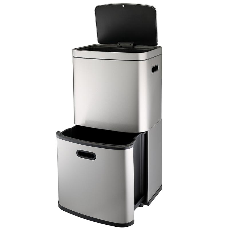 Контейнер мусорный с 2мя отделениями smart bin, сенсорный, 60 л