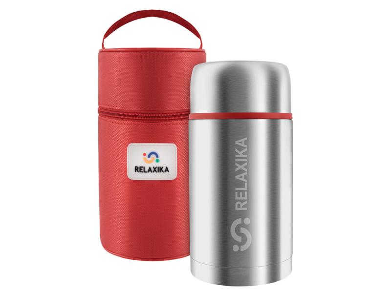 Термос для еды Relaxika 301 в чехле, 1200 мл