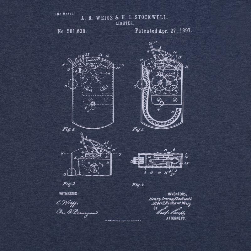 Футболка приталенная Old Patents. Lighter