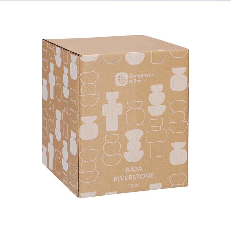 Ваза riverstone, 20 см, жемчужно