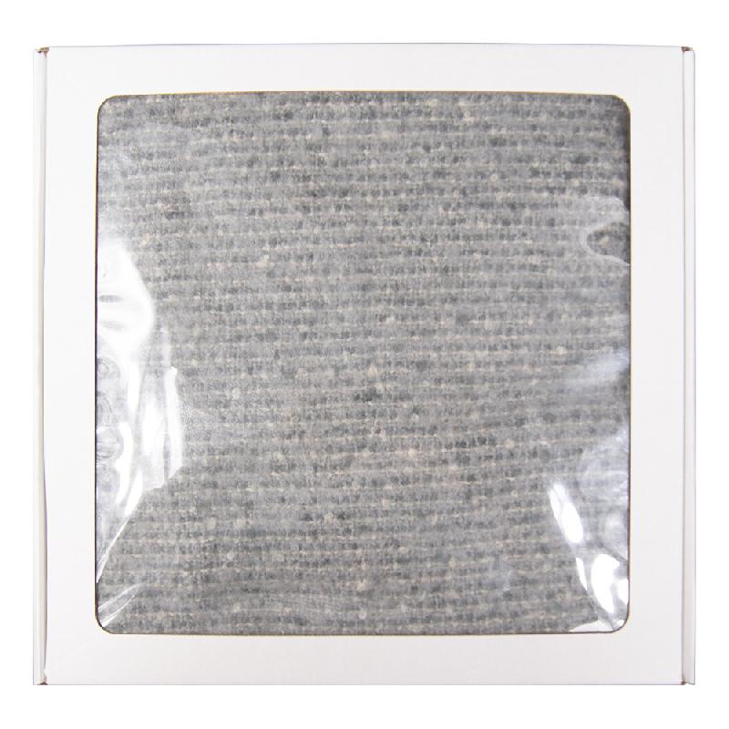 Коробка крафтовая  с окошком, размер 30*30*8 см, самосборная