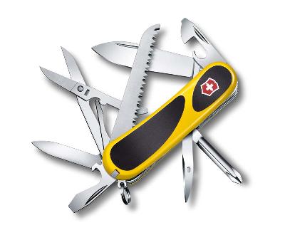 Нож перочинный VICTORINOX EvoGrip 18, 85 мм, 15 функций,  с чёрными вставками