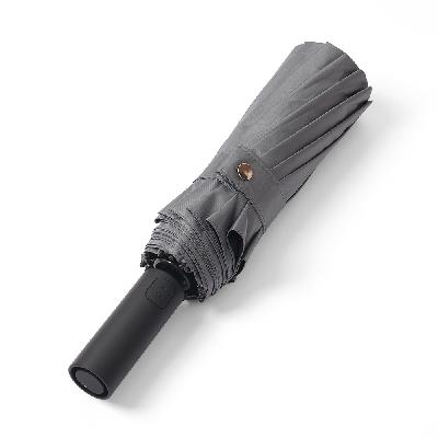 Автоматический противоштормовой складной зонт Altor, тёмно-серый/чёрный