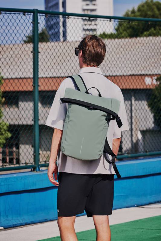 Антикражный рюкзак Urban Roll-top, зеленый