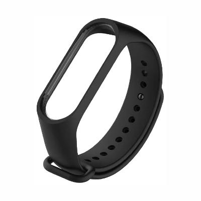 Ремешок силиконовый для Xiaomi Mi Band 4/5, черный