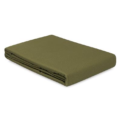 Простыня из сатина из коллекции meditation, olive, 240х270 см
