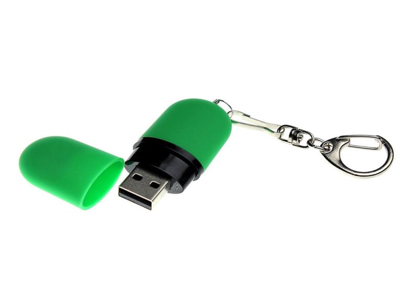 USB 2.0- флешка Goutte Soft-touch на 32 Гб каплевидной формы