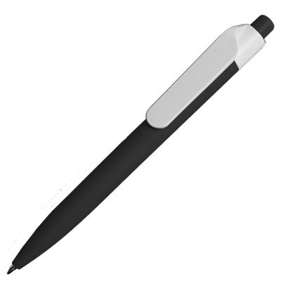 Ручка шариковая N16 soft touch, голубой, пластик, цвет чернил синий