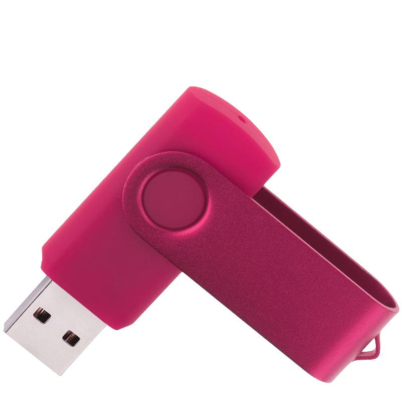 Флеш накопитель USB 2.0 Twister 64GB, пластик Софт Тачметалл