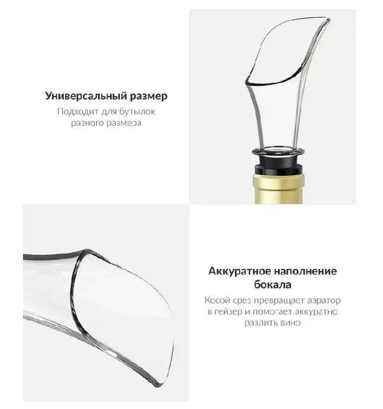 Штопор электрический Circle Joy с аксессуарами 4 в 1, пластик