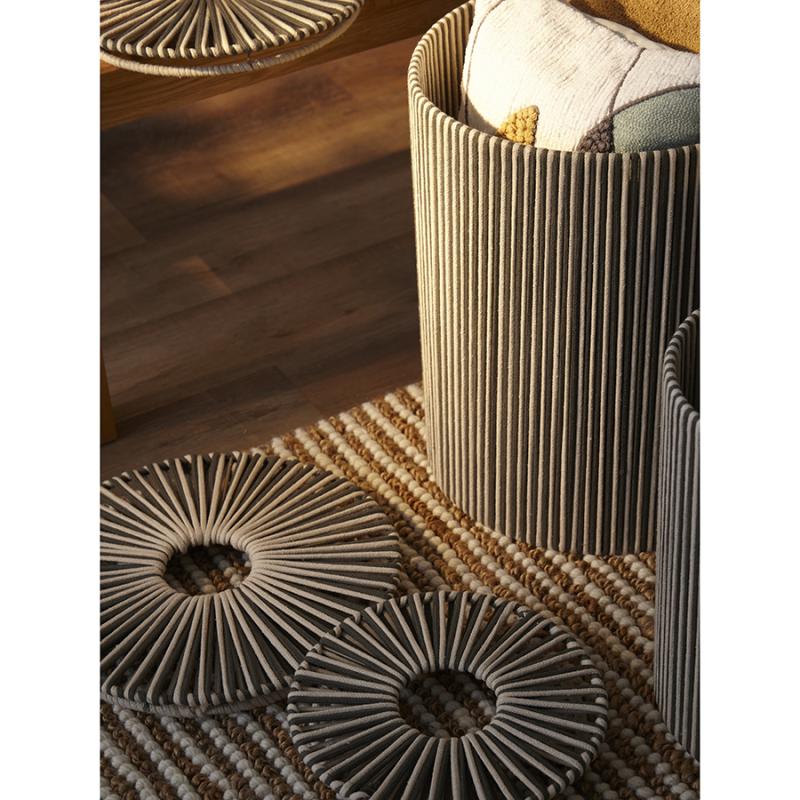 Корзина плетеная dholak grey из коллекции ethnic, размер m
