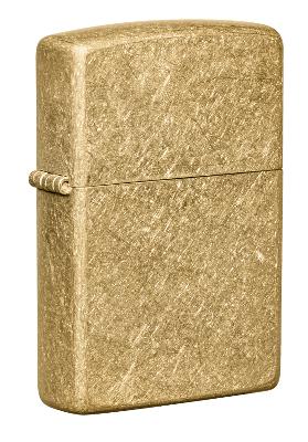 Зажигалка ZIPPO Classic с покрытием Tumbled Brass, латунь, овая, 38x13x57 мм