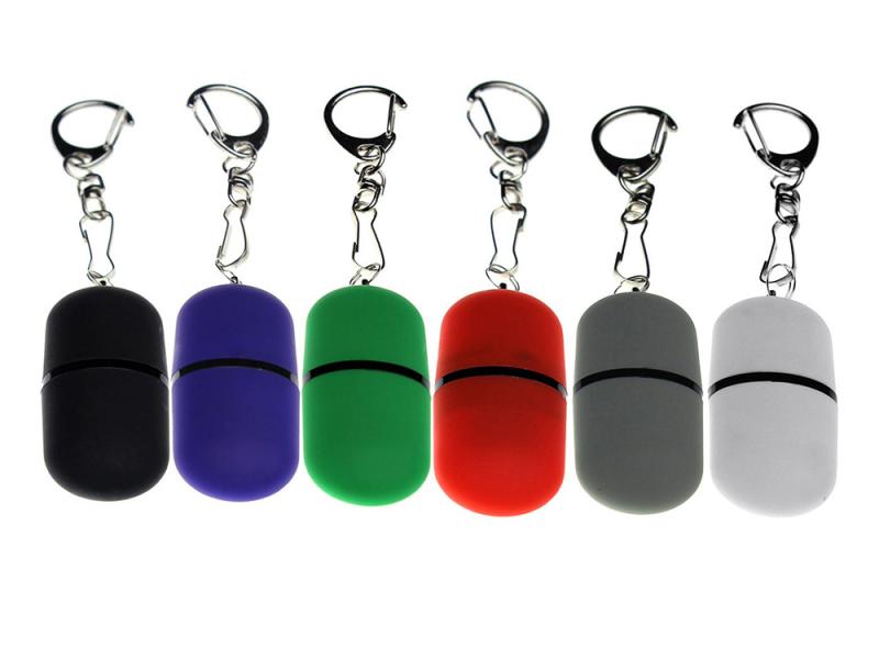 USB 2.0- флешка Goutte Soft-touch на 32 Гб каплевидной формы