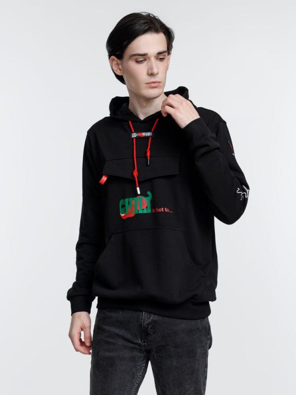 Худи унисекс с карманом на груди Chest Pocket
