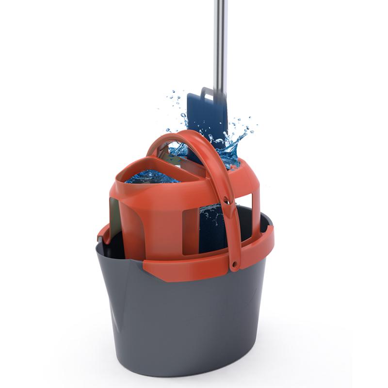 Подвижное основание для швабры easy squeezer с насадкой из микрофибры
