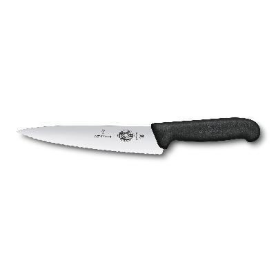 Нож разделочный VICTORINOX Fibrox с волнистым лезвием 19 см