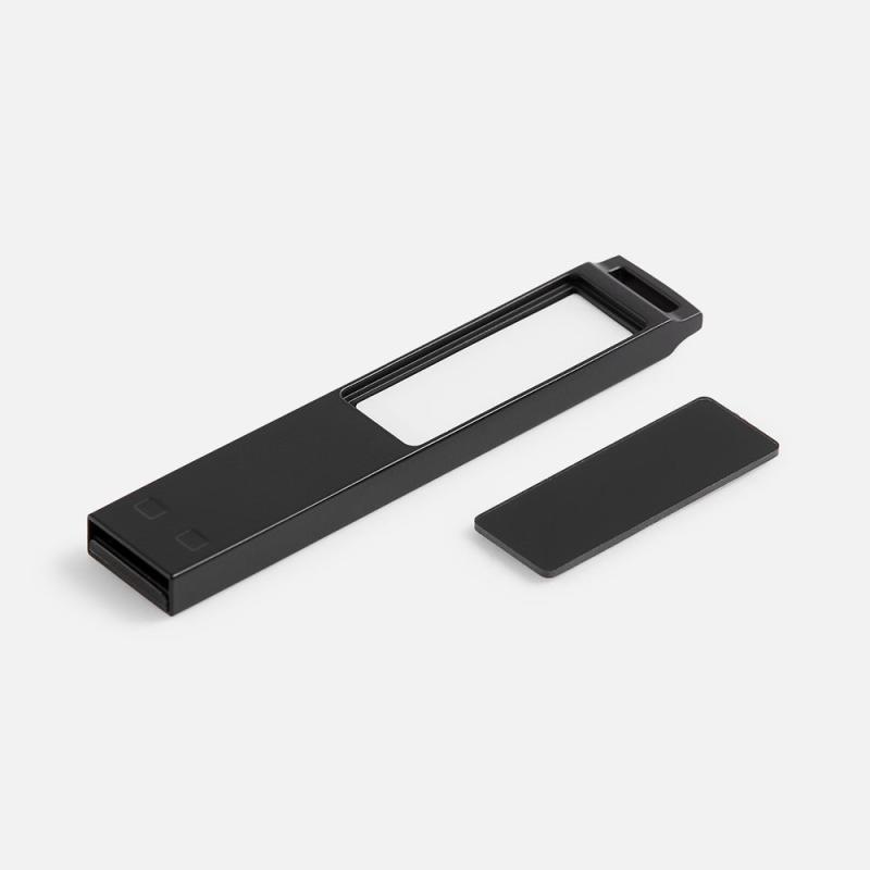 Флешка markBright Black с белой подсветкой