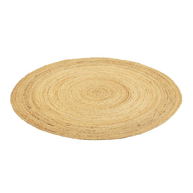 Ковер из джута круглый баз из коллекции ethnic, 90см