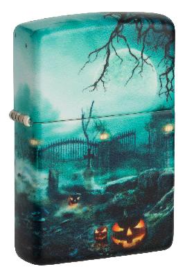Зажигалка ZIPPO Graveyard с покрытием 540 Matte, латунь, 38x13x57 мм