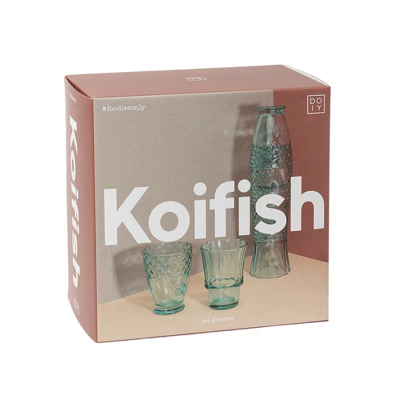 Набор подарочный из 4х стаканов koifish