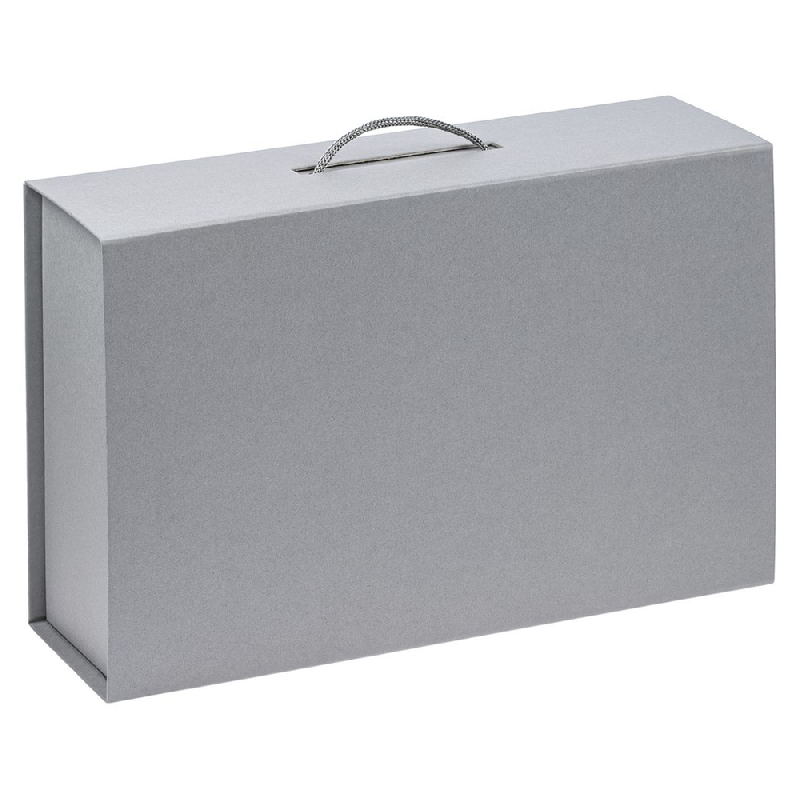 Подарочная коробка, размер 39*26,3*11 см, Solution Prestige Big Case Linen агнитным клапаном и ручкой , с EVA ложементом 36,8*25,1*4 см под индивидуальную вырубку