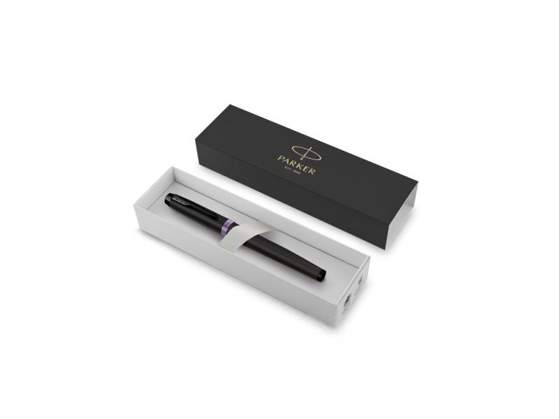 Ручка перьевая Parker IM Vibrant Rings Flame Amethyst Purple