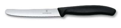 Нож столовый VICTORINOX SwissClassic, лезвие 11 см с волнистой кромкой