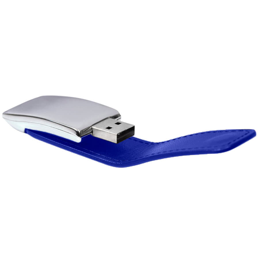 USB flash-карта "Lerix" (8Гб), белый, 6х2,5х1,3см, металл, искусственная кожа