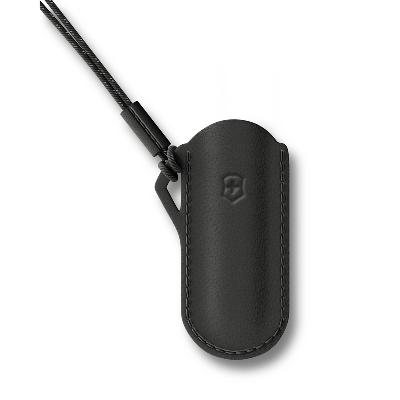 Чехол VICTORINOX "Dark Illusion" для ножей Classic Colors 58 мм, кожаный
