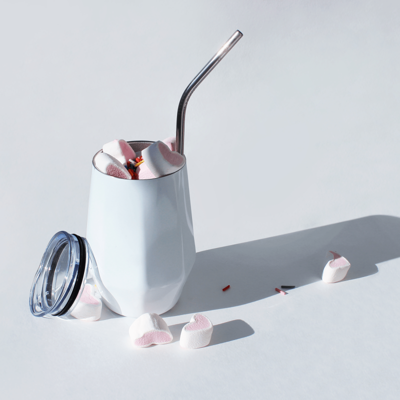 Набор многоразовых трубочек Оnlycofer white