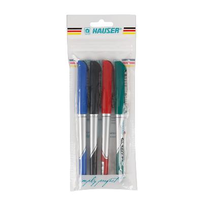 Набор: Шариковая ручка Hauser Active  4шт