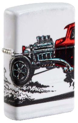 Зажигалка ZIPPO Hot Rod Design с покрытием 540 Matte, латунь, овая, 38x13x57 мм