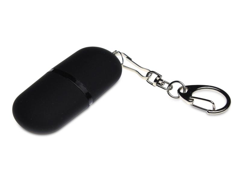 USB 2.0- флешка Goutte Soft-touch на 4 Гб каплевидной формы