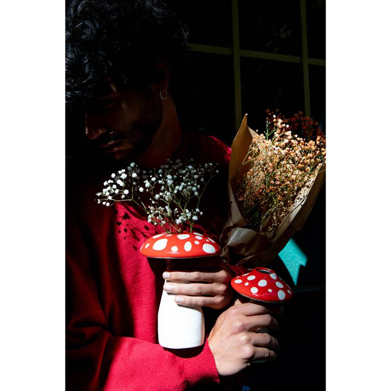 Ваза для цветов amanita, 19 см