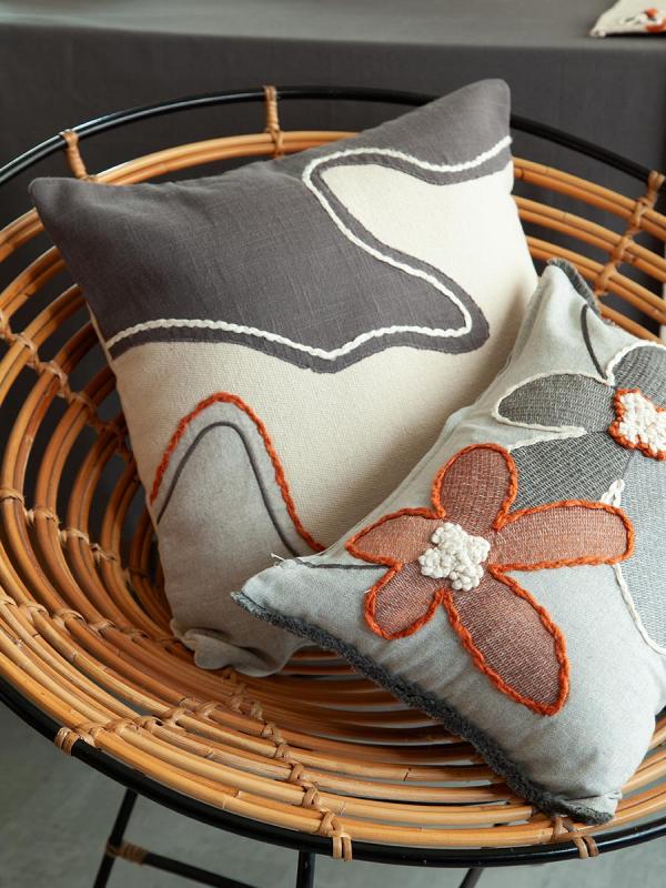 Чехол на подушку ing stone из коллекции ethnic, 45х45 см